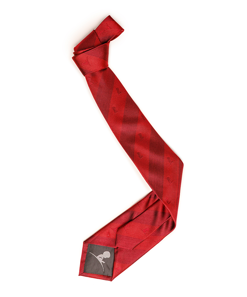 Primary image Tonal Red Silk Tie